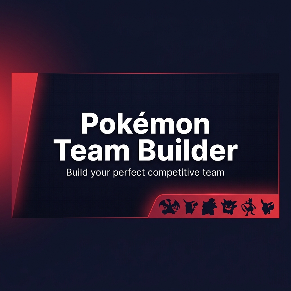 I built a free Pokémon Team Builder with damage calcs, threat analysis, and a built-in smart coach, logo